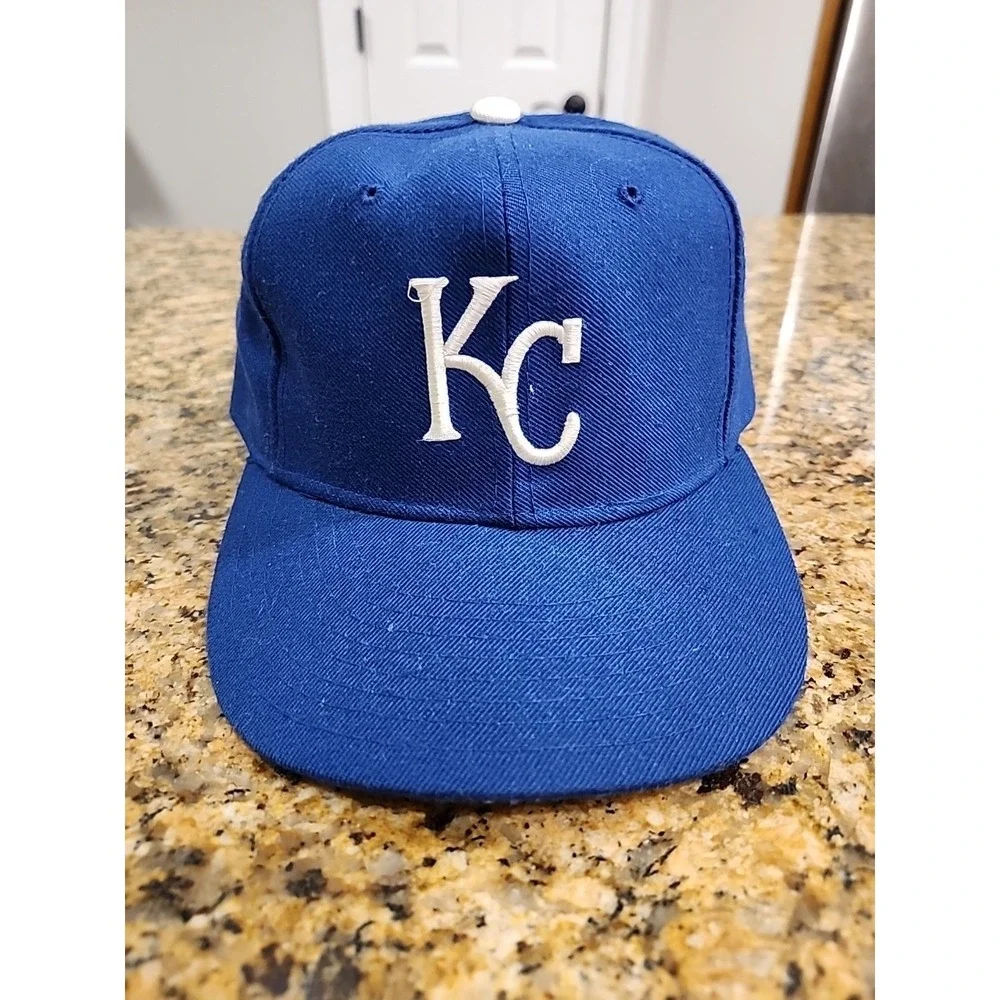 Vtg New Era Diamond Collection 80s Kansas City Royals MLB Wool‎ Hat Fitted 6 7/8